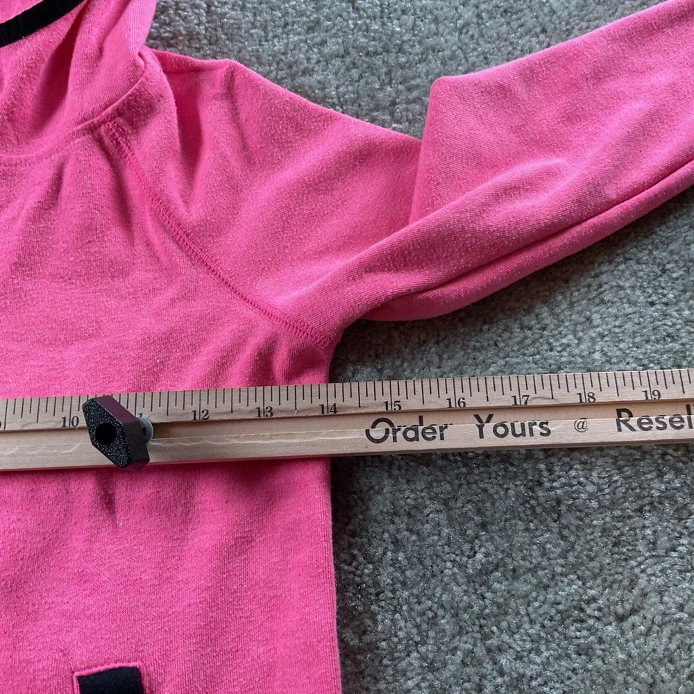 Justice Girls Pink Fleece‎ Hoodie Half Zip Pullover Sweatshirt Size 6